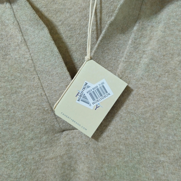 Faherty Jackson Sweater Dress Long Sleeve Large Oatmeal Heather NWT - Picture 5 of 6